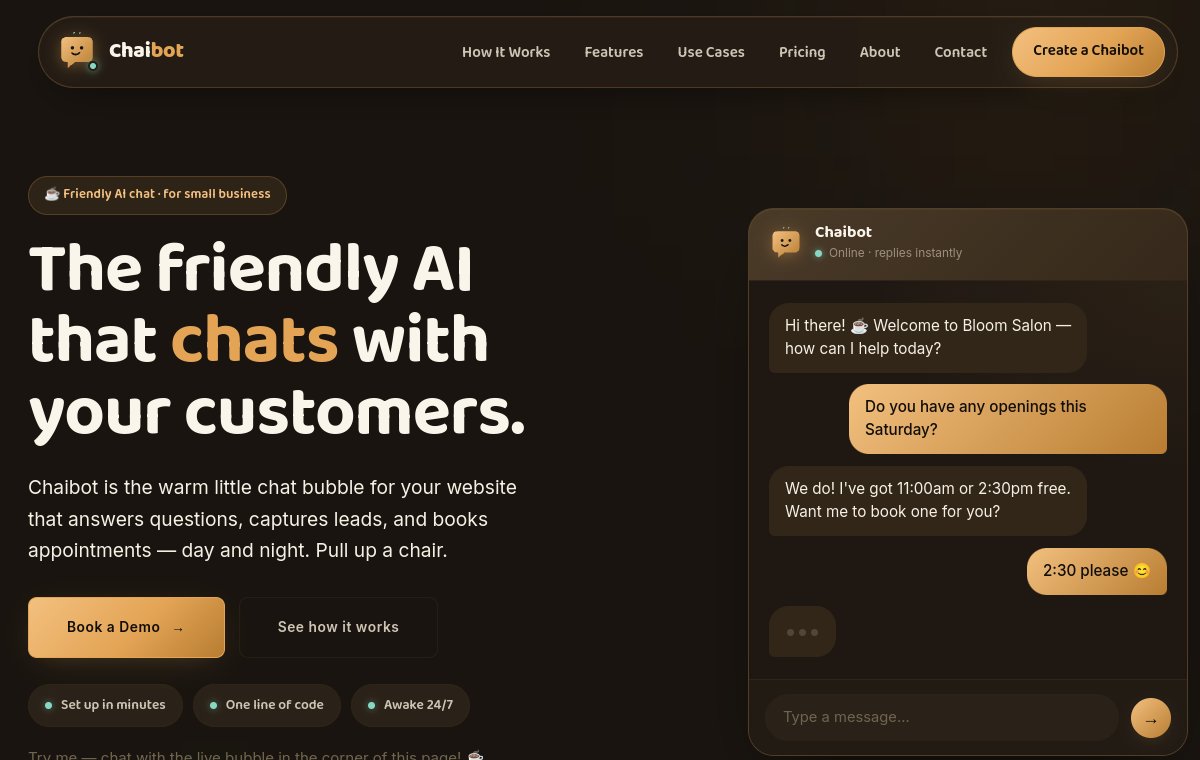 Chaibot website
